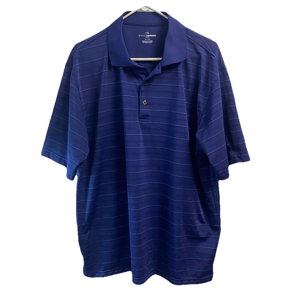 Grand‎ Slam Men's Blue Short Sleeve Polo Golf Shirt Polyester Sz.XL